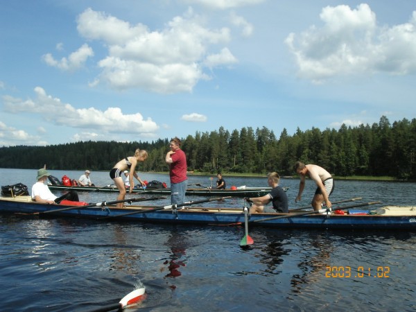 Werbefoto Finnland Ruderboote