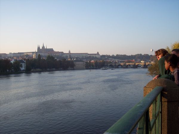 Blick auf Prag Moldau 2010