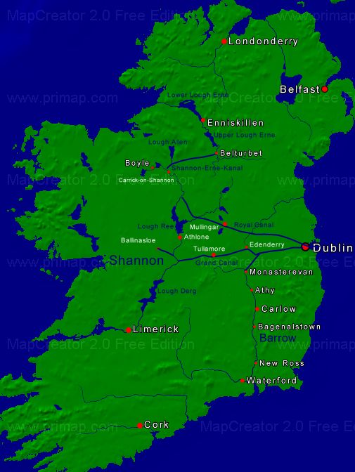Irland Landkarte