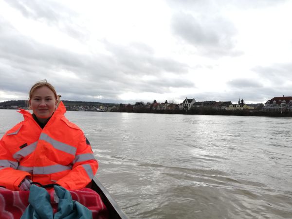 Marika auf dem Rhein Silvester 2022