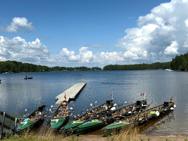 Ruderboote Mittagspause Lennartsfors 2024