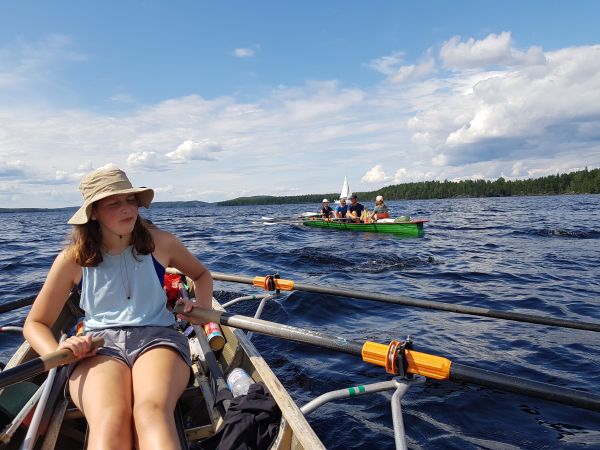 Ruderboote auf dem Saimaa 2019