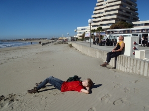 Ruderer am strand grande motte 2014 blog