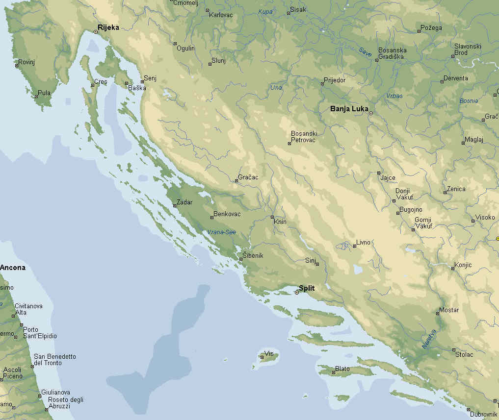 Wanderrudern in Kroatien Dalmatien