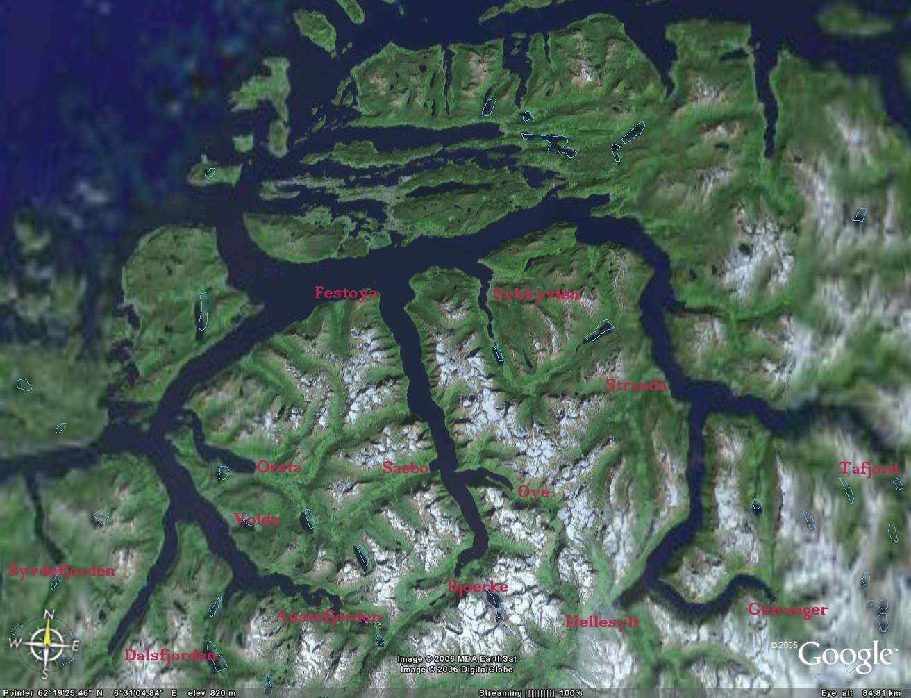 Wanderrudern Geirangerfjord Norwegen