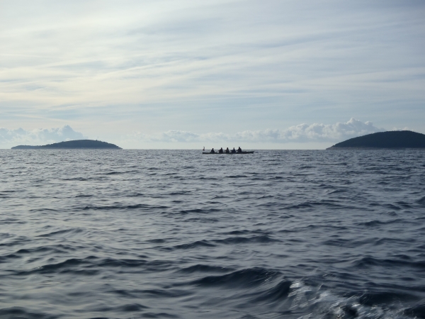 ruderboot auf den weg zu den kornaten kroatien 2013