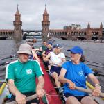Oberbaumbrücke mit Barke