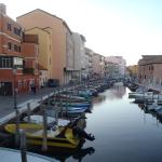 Anlegen vor dem Hotel