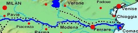 Karte der Ruderstrecke