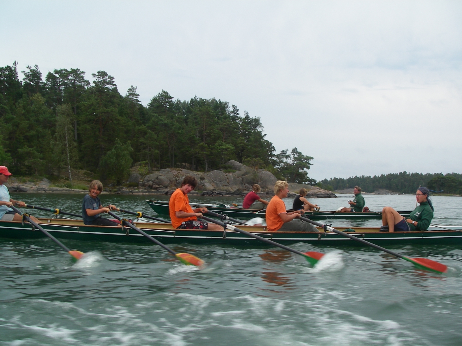 Ruderer auf dem Mälaren