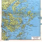 Landkarte Schären vor Stockholm