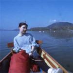 franzi im Ruderboot