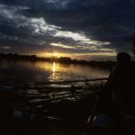 sonnenuntergang an der Elbe