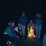 lagerfeuer Sognefjord Ruderer