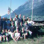 wikingerschiff ruderer mannschaft