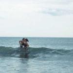 mittelmeer brandung badene Ruderer