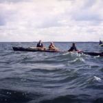 Ruder-Zweier mitten auf dem Vänern