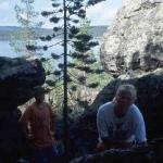 Klettern in den Felsen Inari