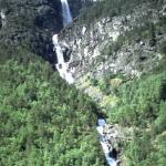 Ruderboot Wasserfall