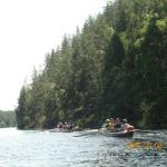 Saimaa zwei vierer Ruderboote