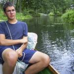Fliess malte Spreewald Ruderboot