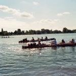 Ruderboote beim Wanderrudertreffen