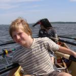 Levon Meedy auf dem Achterwasser