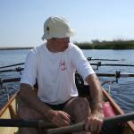 Lui beim Rudern auf der Peene