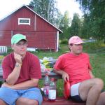 Patrik Niklas vor der Sauna SP07