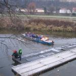 Barken im Hafenbecken DC09