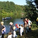 Ruderboote auf dem Teltowkanal Drachenbootcup 09