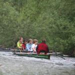 Stromschnelle auf der Fulda Ruderboot 09