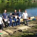 Siegerehrung Feuerwehr Kleinmachnow Drachenbootcup 2010