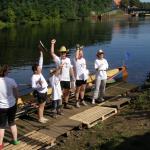 Siegerehrung Lessing Welle Drachenbootrudercup Kleinmachnow 2010