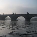 Karlsbruecke vom Ruderboot Moldau 2010