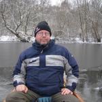 Stefan vor der Eiskante Pohlesee 2010