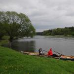 Ruderboot am Ufer der Warthe 2010