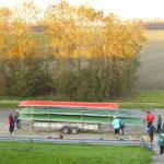 Bootsanhaenger am Ziel Ijssel 2011