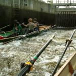 Wildwasser in der Schleuse Spreewald 11