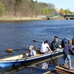 Proberudern vor der Schleuse Kleinmachnow 2011