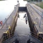 Fulda Schleuse Ruderboote WM11