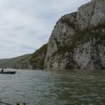 Ruderboote in der Engstelle Donau 12