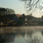 Machnower Schleuse Ruderverein Morgens 2012