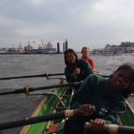 im hamburger hafen mit dem inrigger USE2012