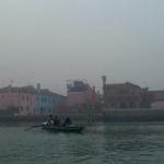 Ruderboot vor Burano Venedig 2013