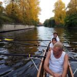 Ruderboot vor dem Urbanhafen Kreuzberg Wiking 2012