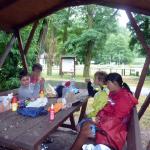 Pause im Gewitterregen Dahme Spree 2013