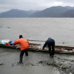 Vierer hat abgebrochen Donau 2013