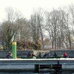 Ketzin am Steg im Schnee Maerz 2013