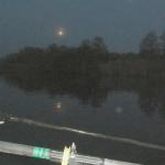 Ruderboot im Mondschein bei Ketzin 2013